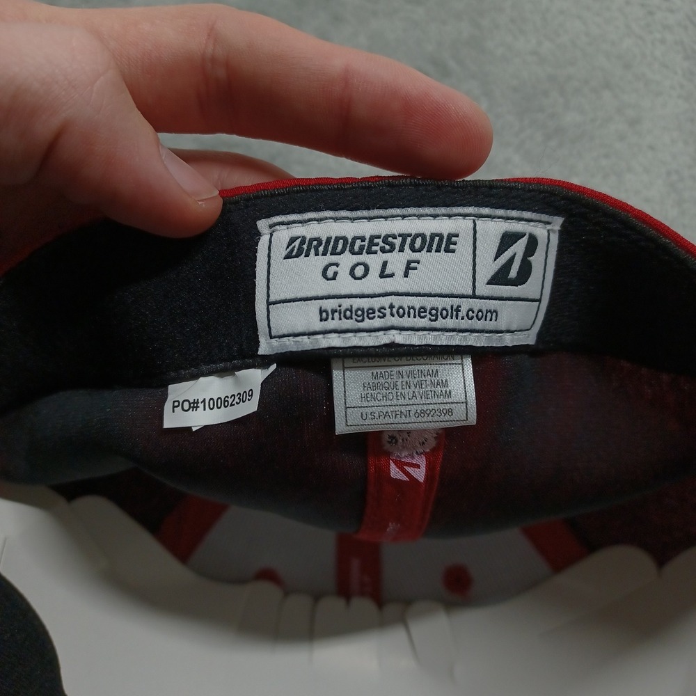 Arkansas Razorbacks Hat Mens Red Golf Bridgestone NWT - Picture 6 of 7